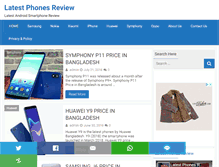 Tablet Screenshot of latestphonesreview.com